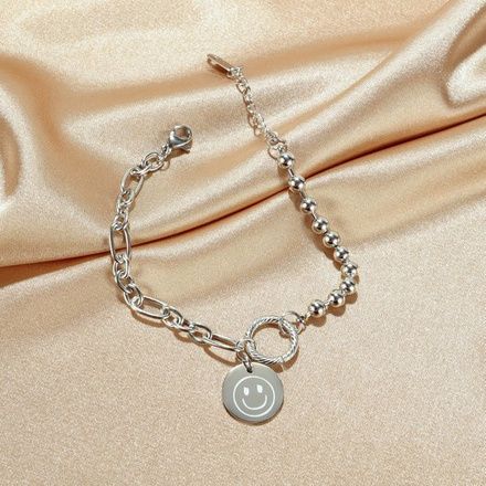 599/982 bransoletka stalowe gruby łańcuszek