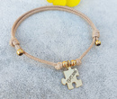 1101 BRANSOLETKA Z GRAWEREM złota na sznureczku