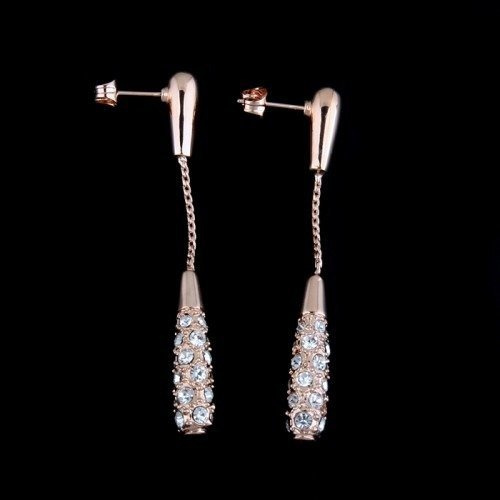 Kol  599/214 KOLCZYKI żółte złoto crystal