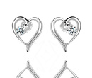 802 serca z cyrkoniami kolczyki srebrne 925