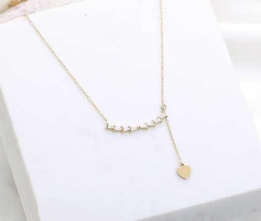 bransoletka z grawerem, cyrkonie stal pozłacana 1878/4