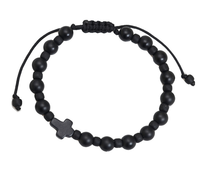 Bransoletka różaniec męska z onyksem 1848/4