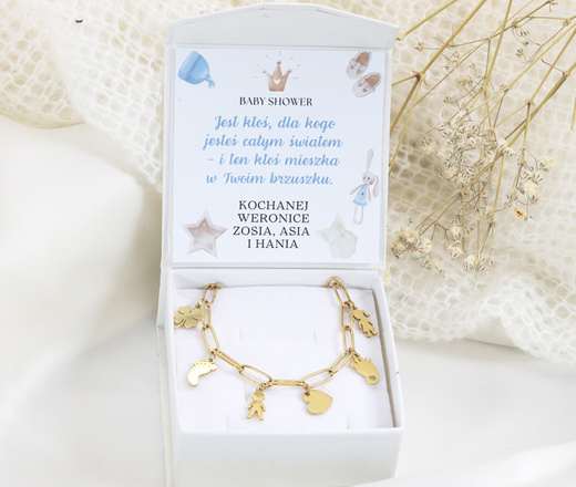 Bransoletka grawerowana z imionami dzieci dla mamy 1764/6