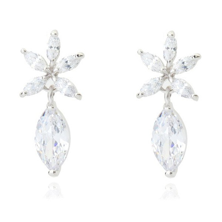 Kpl878 komplet ślubny, biżuteria ślubna z cyrkoniami b599/424 k599/562