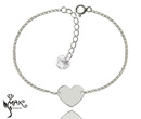 BR772 BRANSOLETKA SERCE srebro 925 Swarovski Elements CELEBRYTKA