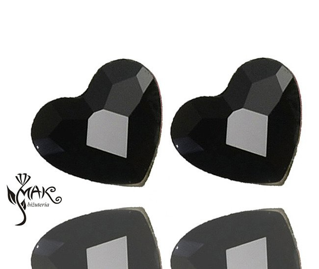 KOL552 KOLCZYKI SWAROVSKI SZTYFT 10 MM jet