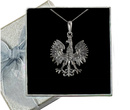 480/177 wisiorek srebrny w kształcie orła, orzeł, godło