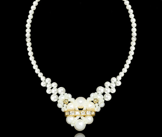 1367 kolczyki srebrne 925 pozłacane z perełkami i kryształkami