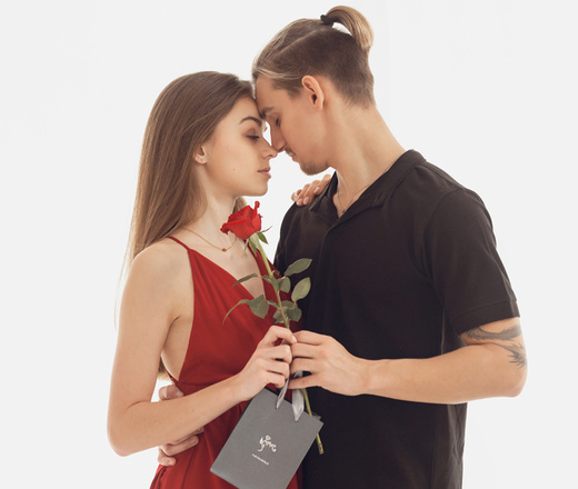 1486 naszyjniki dla pary koniczynka z grawerunkiem stalowe