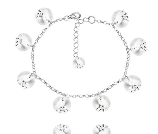 1364 komplet srebrny 925 z kryształkami