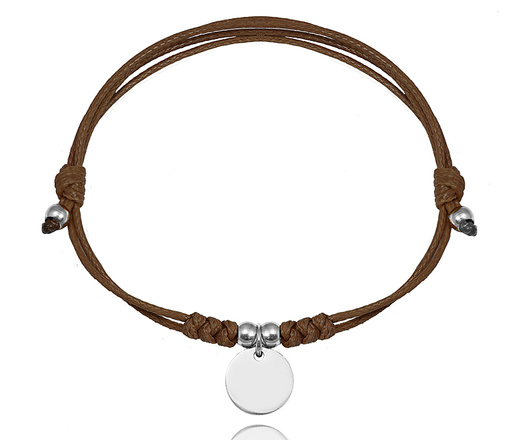 1638/4 bransoletka stalowa dla pary z grawerem na sznureczku