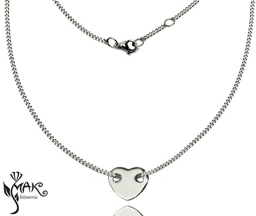 NK727 NASZYJNIK z GRAWEREM LASEROWYM serce