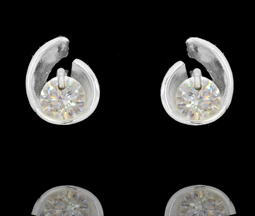 480/418 bransoletka srebrna 925 z cyrkoniami elegancka