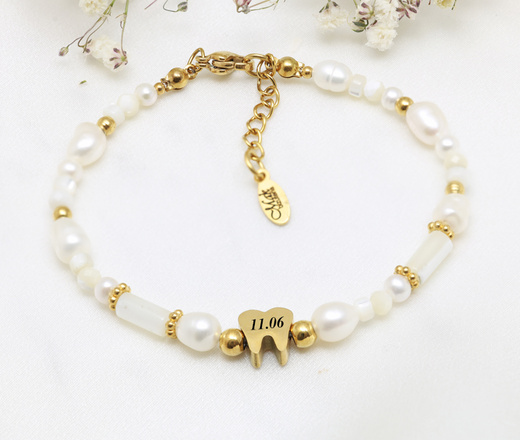 bransoletka grawerowana dla stomatologa z ząbkiem 1809