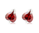 Kol 599/364 KOLCZYKI serduszka cyrkonie czerwone