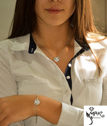 NK727 NASZYJNIK z GRAWEREM LASEROWYM serce