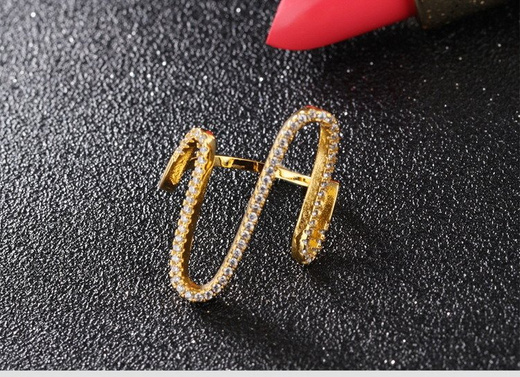 p599/710PIERŚCIONEK obrączka Z CYRKONIAMI