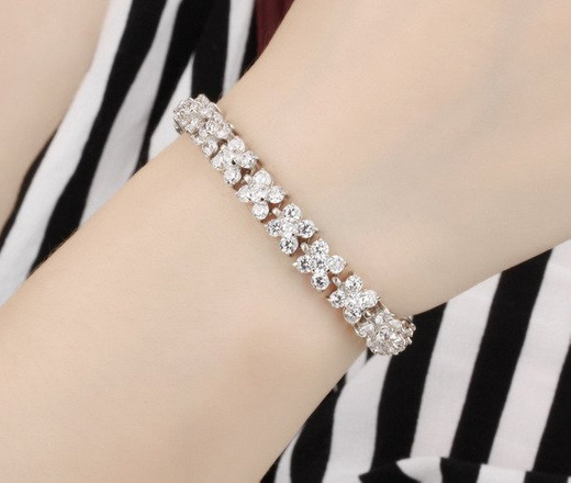 Br599/926 bransoletka z cyrkoniami na ślub