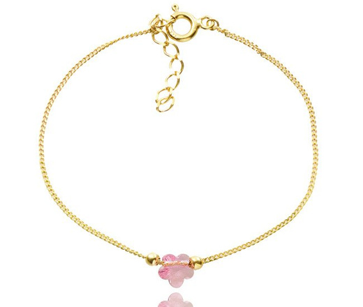 1073/3 komplet Swarovski Elements elfiki złocone srebro 925 prezent na komunię urodziny