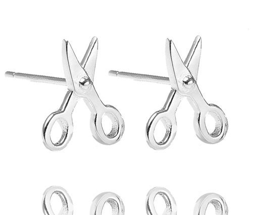 1064/33 Kolczyki srebrne 925 nożyczki