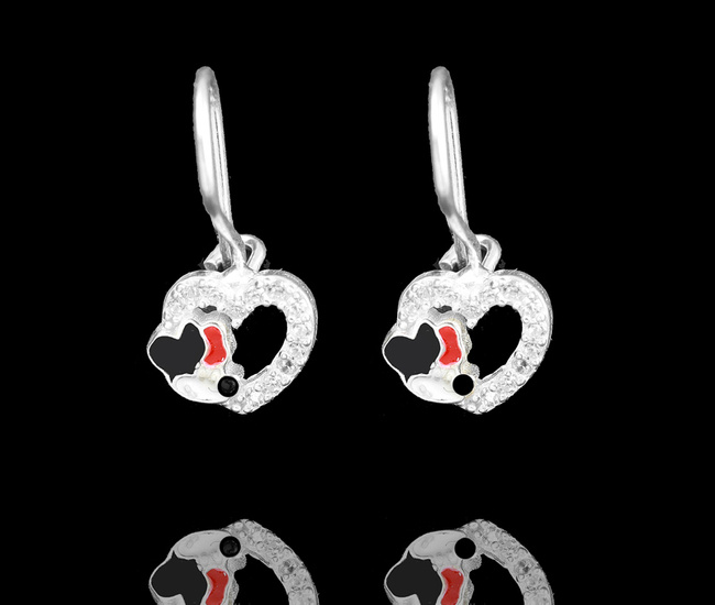 114/33 kolczyki srebro 925 dla dziewczynki Myszki