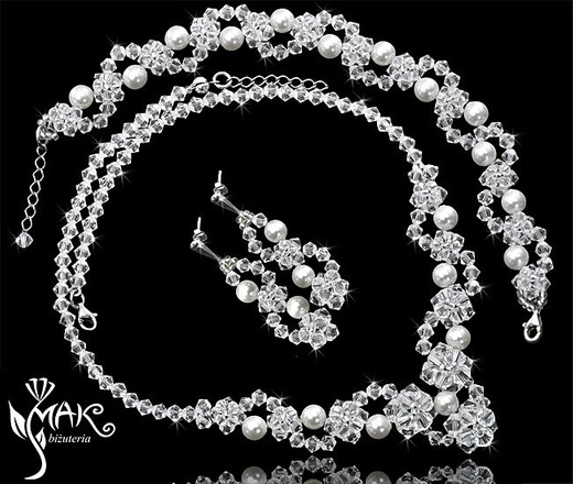 KOL 260 KOLCZYKI Z KRYSZTAŁÓW SWAROVSKI ELEMENTS kolczyki na ślub, kolczyki ślubne