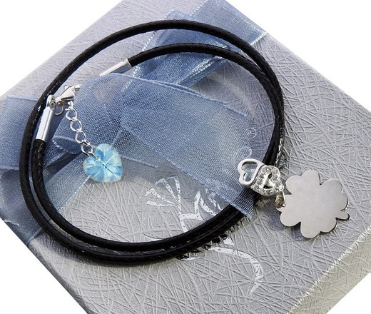 BR773 BRANSOLETKA Z GRAWEREM, srebro Swarovki Elements