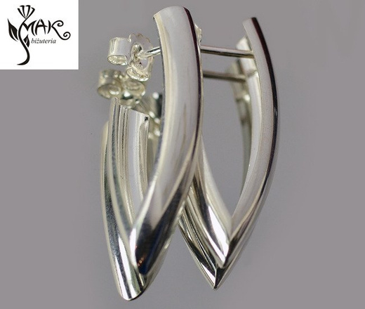 Kol 480/69 Kolczyki srebrne sztyft MINIMALIZM