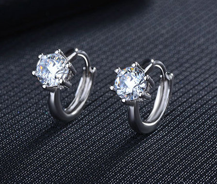 Kol 599/1051 KOLCZYKI z cyrkoniami crystal