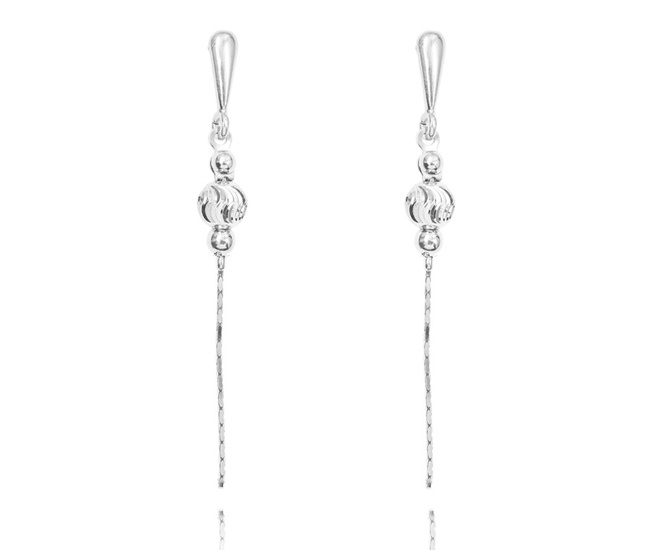 1306/1 kolczyki srebrne 925 z kuleczkami