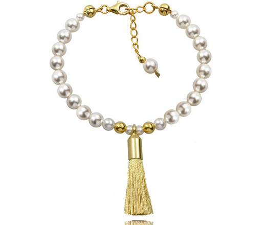 1073/2 komplet chwosty frędzle srebro 925 pozłacane prezent na komunię urodziny