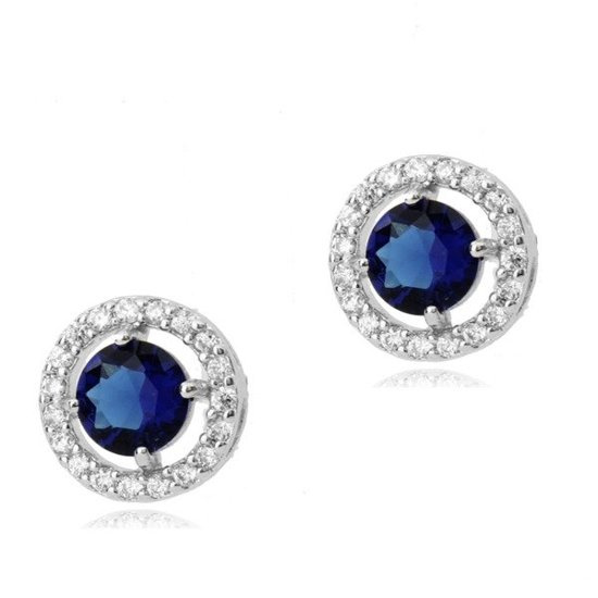 Kol  599/393  KOLCZYKI cyrkonie chabrowe sztyft