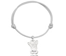BR1205 BRANSOLETKA Z GRAWEREM, SREBRO 925 Piesek pies york