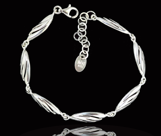 480/456 bransoletka srebrna 925 elegancka