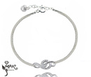BR838 BRANSOLETKA klucz wiolinowy SREBRO 925