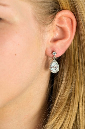 Kol 599/80 KOLCZYKI białe złoto