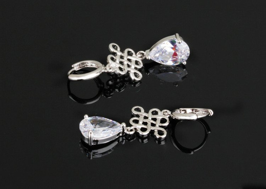 Kol 599/611 KOLCZYKI wiszące, długie, srebrne, łezki