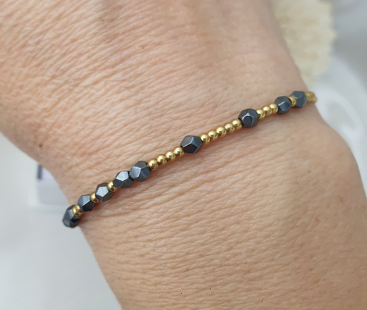 1730/5 bransoletka personalizowana alfabetem Morse'a "Szczęście"