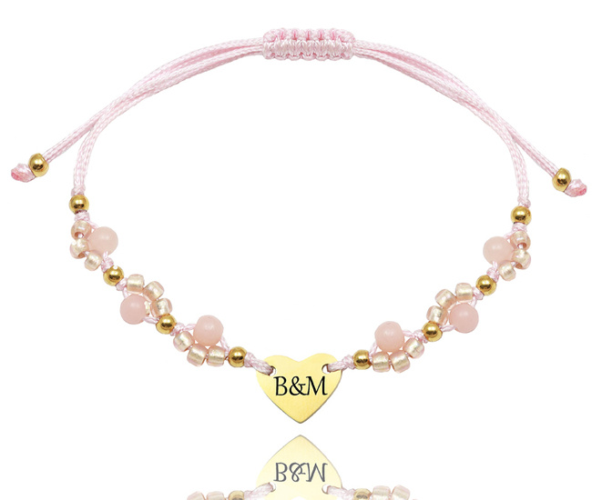 1689 bransoletka z grawerem serce