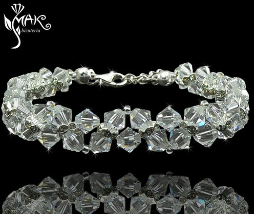 287crystal komplet biżuteria ślubna