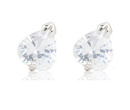 Kol 599/366 KOLCZYKI serduszka cyrkonie białe