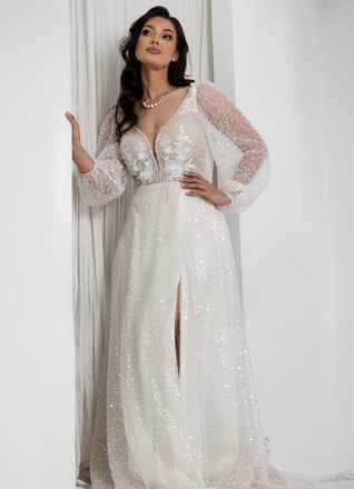 1667 naszyjnik ślubny z perłami jedwabnymi srebrny 925