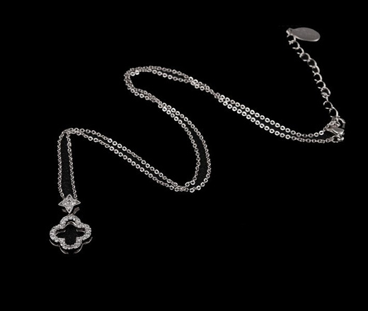 Kpl 655/27 KOMPLET koniczynki z cyrkonią