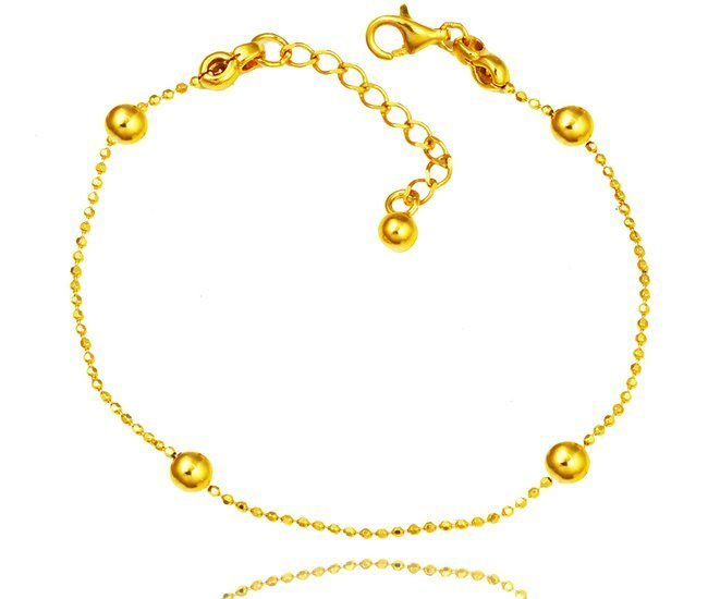 1133 bransoletka pozłacana z kuleczkami