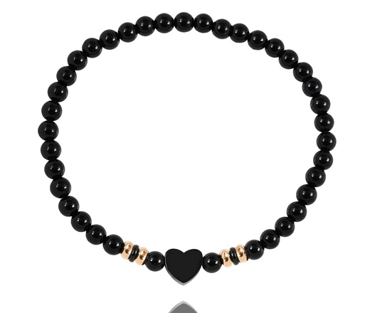 bransoletki dla par stal szlachetna z kamieniami naturalnymi i grawerem 2 szt 1632