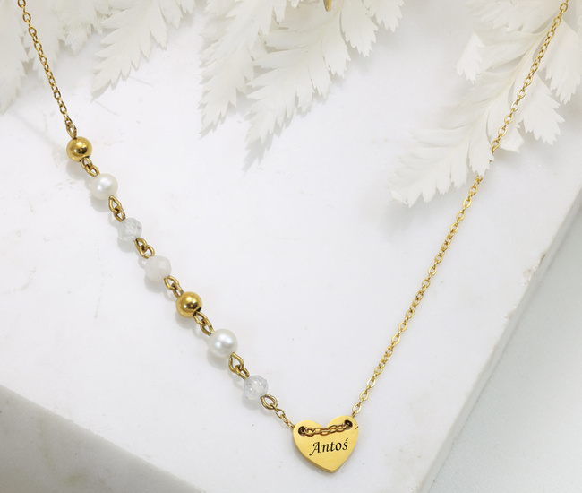 Naszyjnik dla mamy z grawerunkiem pozłacany 1794/22