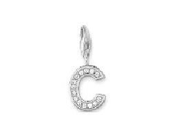 Charms literka posrebrzana "C" (1305618469)