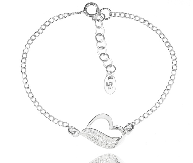 1460 bransoletka s.925 serce Love