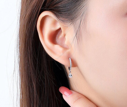 1064/31 Kolczyki srebrne 925 cyrkonie