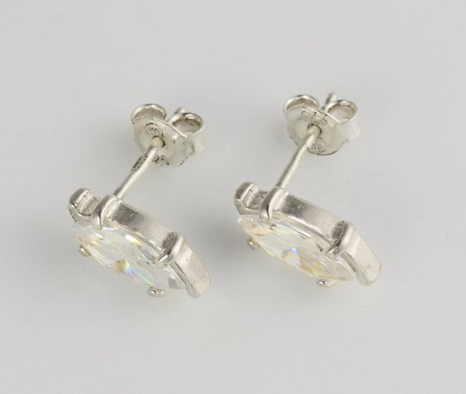 480/157 kolczyki srebrne z błyszczącą cyrkonią